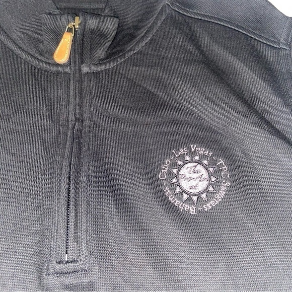 AHEAD 1/4 Zip Black Golf Vest Pro-Am Golf Tournament Men's Size XL TPC Sawgrass - Picture 3 of 6